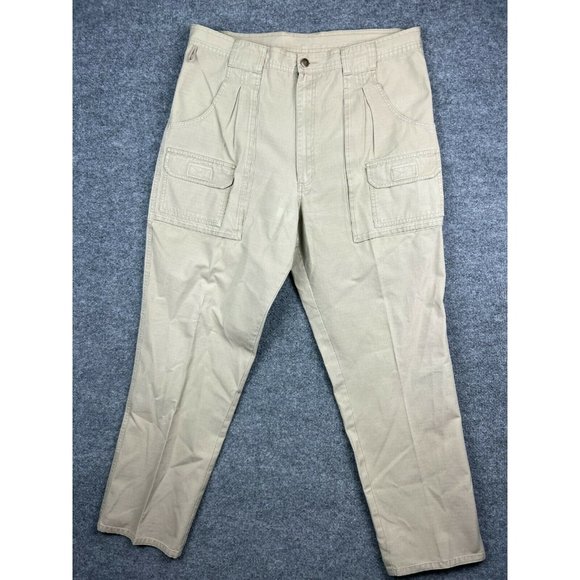 Wrangler Other - Wrangler Men's 38x32 33950KA Cargo Pockets Outdoor Work Pants Tan 100% Cotton